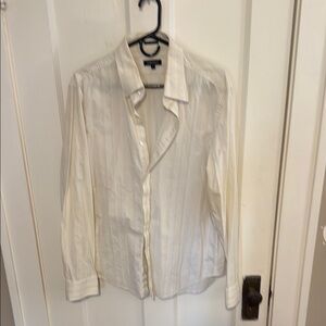 Eton Beige Pinstripe Shirt